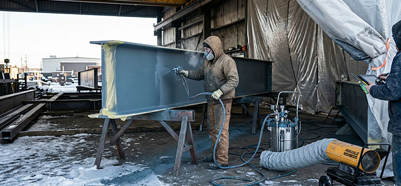 Pinturas industriales a bajas temperaturas